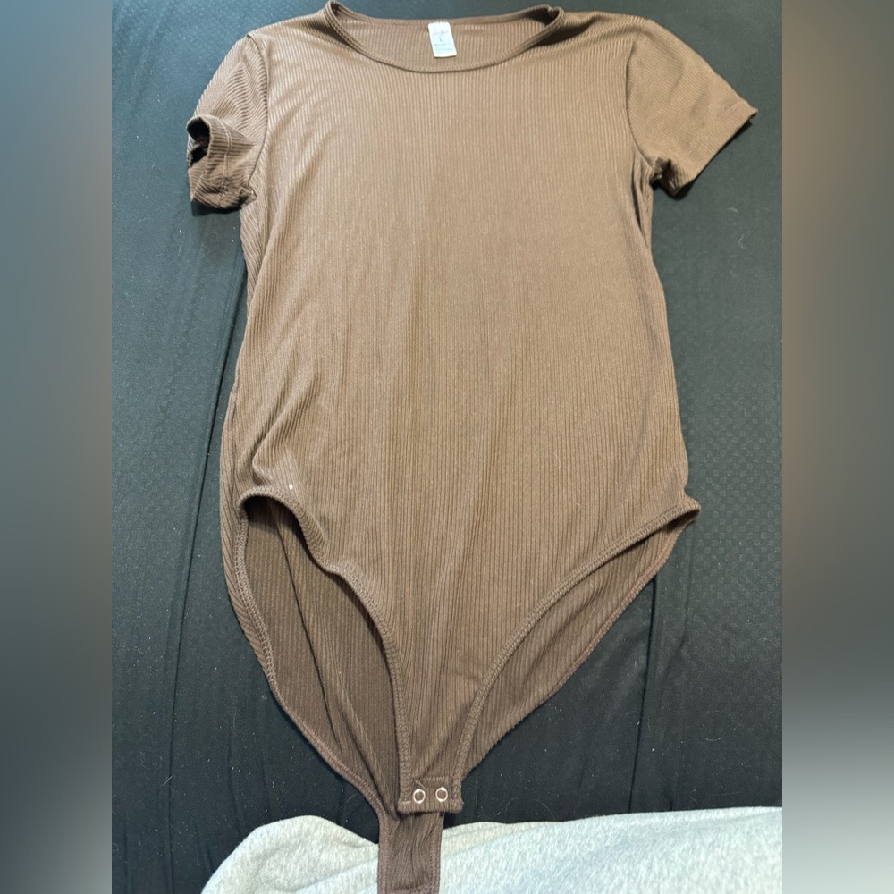 Brown one piece bodysuit